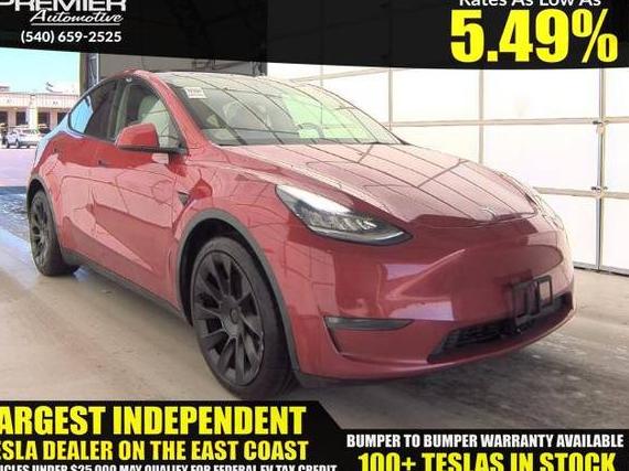 TESLA MODEL Y 2021 5YJYGDEE0MF121371 image